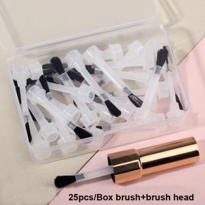 25/66pcs Disposable Nail Polish Brush Nail Polish Replacement Brush Kit IP Powder Liquid Replacement Brushes Manicure Tools