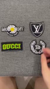 Miếng Sticker Thêu Ủi hình logo thương hiệu cao cấp