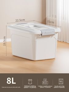 Citylong | Heavy Duty Large Capacity Plastic Storage Box for Home Clothes Toys