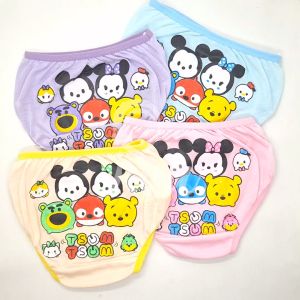 ISWA 3pcs 6pcs Celana Dalam Tsum Tsum Kity Anak Karakter Perempuan Murah Bahan Katun Usia 1-10 Tahun