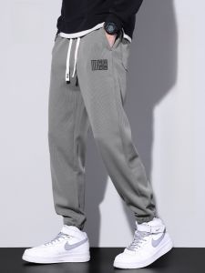 ROMON | Romon Mens Corduroy Pants Autumn Winter Loose Fit Sweatpants Heavyweight Sport Casual Long Trousers Youthful Vitality Style