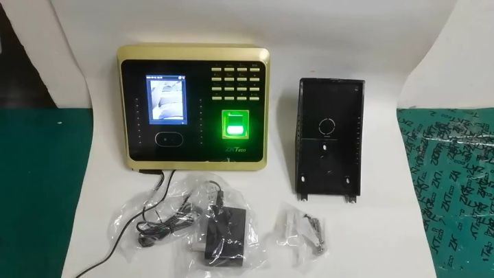 Original ZKTeco Biometric Face Recognition Fingerprint Time Attendance Machine LCD Digital Time Recorder Clock Punch Card Machine Bundy Clock Time Recorder Employee Check in