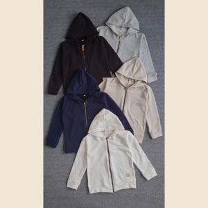 AWESOMEKIDS Alaska Hoodie Jaket Kupluk Anak Laki Laki Perempuan Polos 2-8th