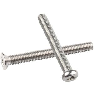 BAODEFENG | Stainless Steel 86 Type Electric Switch Outlet Screw Round/CounterSink Cross M4 Add Length