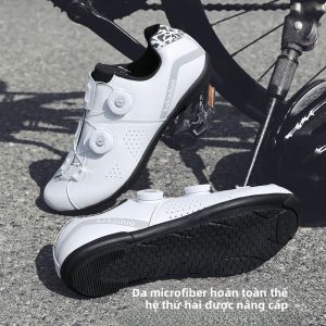 Giày Đạp Xe Chuyên Nghiệp Cho Nam Giày Đạp Xe Đế Cứng Cho Xe Đạp Leo Núi Và Đường Trường Không Có Khóa Giày Đạp Xe Cho Nữ