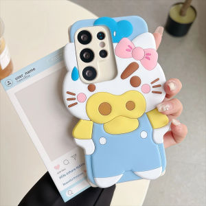 Sanrio | Funny Cartoon Piggy Hello Kitty Phone Case For Samsung Galaxy S26 S25 S24 S23 S22 S21 Plus Ultra FE A33 A16 A15 A24 Back Cover