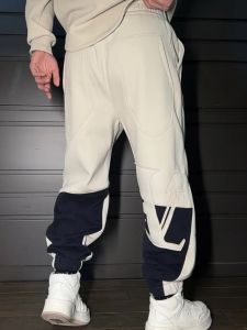 Quần Thể Thao Thường Ngày Dày Dặn Có Lót Lông Cừu Cho Nam Mùa Thu Đông Ấm Áp Quần Dài Ống Rộng Quần Dài Ống Rộng