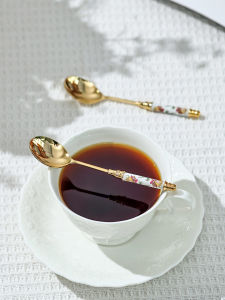 ชุดช้อนและตะเกียบกาแฟทองแดงสแตนเลส Minton Bone China ชุดช้อนและตะเกียบสำหรับเลี้ยงลูกน้อง ชุดเครื่องครัว กล่องของขวัญ