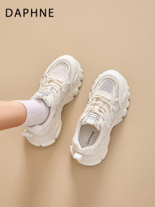 Daphne | Platform Thick Bottom Breathable Lightweight White Daddy Shoes