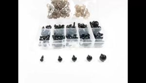 752pcs/Box Crafts Doll Eyes Nose Black Screw Eye Diy Accessoies