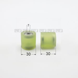 Bánh Xe Trục Vít Bằng Cao Su PU 626 Bánh Xe Dẫn Hướng Băng Tải Bánh Xe Ép Bánh Xe Trục Kép Chống Mài Mòn Bánh Xe Trục Vít