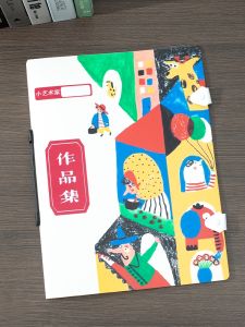 Portable 4K File Folder Artwork Collection Certificate Storage A3 A4 Poster Album 8K Clip Business Supplies Document Folder