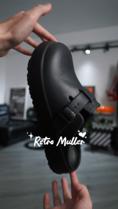 Dép Sục MULE Đúc Nguyên Khối EVA Cao Cấp Giày Lười Nam Nữ Đế Dày Muller Trơn Có Khóa Mũi Tròn NATO