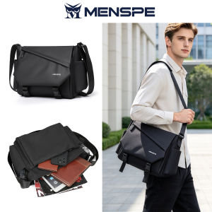 MENSPE Mens Shoulder Bag Waterproof Messenger Bag Fashion Travel Bag Business Bag Phone Bag Large Capacity Cross Body Bag Lightweight Casual Bag Leisure Sport Street Bag for College Student