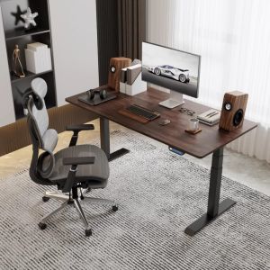 Loctek | Electric Height Adjustable Desk with Dual Motor Real Wood