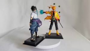 Bandai | 21cm Anime Naruto Figure Naruto Sasuke Figurine Rikudousennin Modo Model PVC Collection Desktop Action Figure Toy Kid Gifts