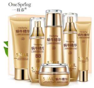 Onespring Snail Soothing Moisturizing Six-Piece Set Gift Box Hydrating Nourishing Skin Rejuvenation Shrink Pores Female Skin Care