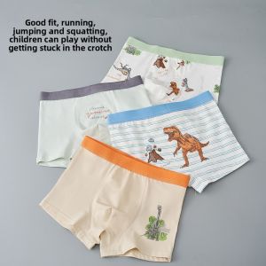 Miiow | Pure Cotton Childrens Underwear Boys A-Class Comfortable Four-Corner Shorts Anti-Bacterial Groin Non-Tightening Pants