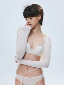 Bananain | Comfortable Lace Small Breast Gathering Breathable Petal Cup Bra