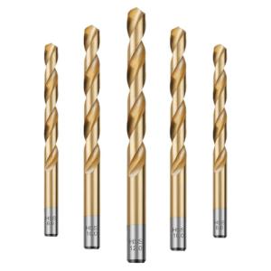 POWER&STRONG | High-Speed Steel Titanium-Coated Twist Drill Bits Stainless Steel Compatible 1-12mm