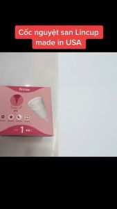 Cốc nguyệt san cốc nguyệt san Lincup silicon y tế chính hãng mềm mại kháng khuẩn nhập khẩu 100% từ Mỹ size 25ml 34ml40ml