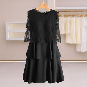 Floral Lace Sleeveless Slimming Dress