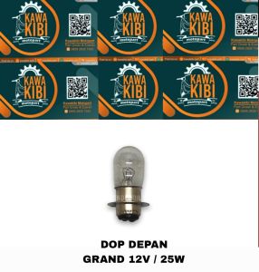 Dop Depan 12V 25/25W (3603 -T19) Denshin - Bohlam Lampu Depan Bebek Dan Matic 1 Kaki 12 volt