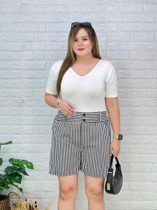 กางเกงสาวอวบสาว plus size กางเกงขาสั้น(ความยาวขา 18 นิ้ว) ผู้หญิง Lady Clothing Women  Miss M.A.Closet