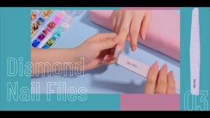 10 Pcs Nail File 100/180 Grit Double Sided Emery Board Nail Styling Tools for Home and Salon Use
