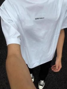 SUOSHE | Extra Large 300LB Loose Simple Style Letter Print T-Shirt