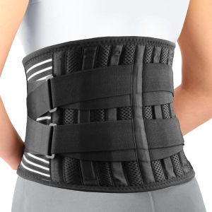 Back Brace Immediate Relief from Back PainSciatica - Breathable Mesh Design with Lumbar Pad- Adjustable Support Straps for Work