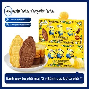 BIBIZAN | Bánh Quy Bơ Giòn Vị Phô Mai Cà Phê cho Trẻ Em