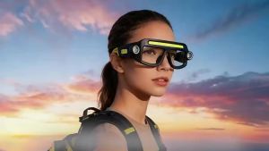 Multi Functional Glasses Light TYPE-C Charging Long Endurance Warning Headlight Outdoor Hiking Portable Head Mounted Lighting