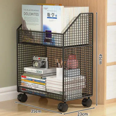 WANGXINGHEYUE | Mobile Large Capacity Bookshelf with Wheels
