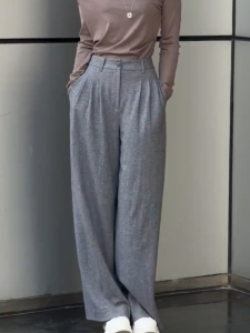 MANMI | Quần Tây Elegent Slim Fit Màu Xám Mùa Xuân