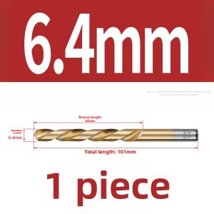 POWER&STRONG | High-Speed Steel Titanium-Coated Twist Drill Bits Stainless Steel Compatible 1-12mm