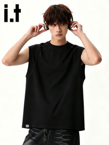 izzue | Casual Loose Black Tank Top T-Shirt
