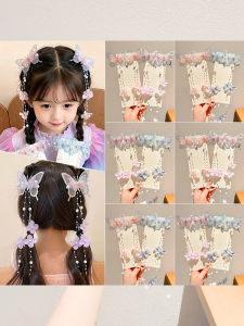 NING ZHOU | Princess Style Pearl and Butterfly Hairpin Girls Accessory