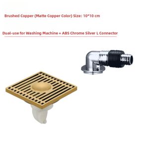 Odor Preventing Blockage Resistant Backflow Prevention Floor Drain Whole Copper