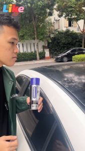 Dung Dịch Xịt Tẩy Nhựa Đường Vết Bẩn Cứng Đầu Nội Ngoại Thất Ô Tô - Đồ Gia Dụng OMINO M12 450ml Chính Hãng Tặng Khăn Lau