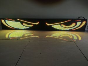 lampu Strobo kaca depan viral animasi mata canterDutrogigaelfCarry Tayo 130cm DC 5V-24V