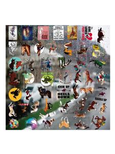 Outdoor Waterproof Animal Speed Horse UV Transfer Sticker Crystal Label Decorative Pattern Luggage Handle Suitcase Decal