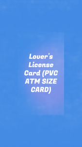 2pcs Lovers License Card for Only 149(PVC Glitter Laminated ATM Size)