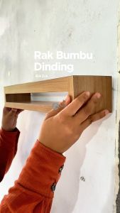 Adapta - Rak Pajangan Minimalis Warna Putih - Rak Pajangan Tempel Dinding Aestetic