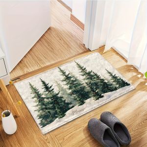 Thảm Trang Trí Cây Thông Noel VIKAMA Thảm Phòng Tắm Chống Trượt Mềm Mại Thấm Nước Cho Phòng Ngủ Tại Nhà Thảm Thoải Mái