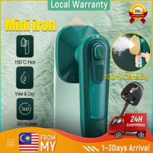 Portable Steam Iron Electric Mini Ironing Machine Handheld Hanging Iron Wet Dry Garment Steamer