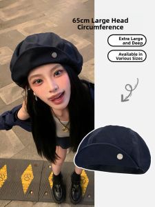 BILLI ZILLY | Black Beret Hat Womens Fashionable Octagonal Small Face Illusion Artist Style Cap Adjustable Comfortable Breathable Autumn Wear