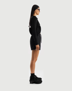 Nike Sportswear Classic Wovens Womens Mid-Rise Shorts - Black [FV7558-010]