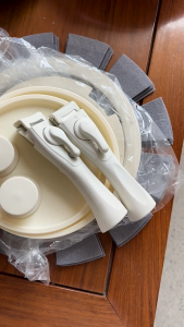 SUPVIBE Non-Stick Cookware Set 17 Pieces - Removable Handle with Glass Silicone LidSafety Device For All Cooktops