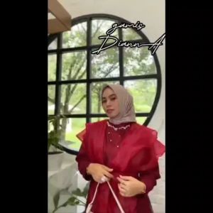 DIANNA Gamis pesta kondangan wisuda bridesmaid mewah premium muslim